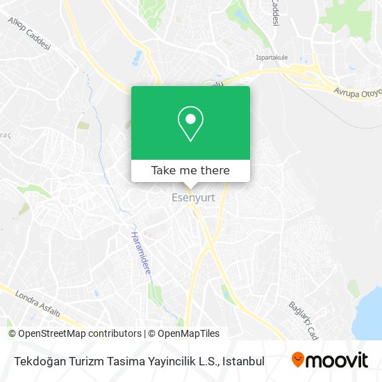 Tekdoğan Turizm Tasima Yayincilik L.S. map