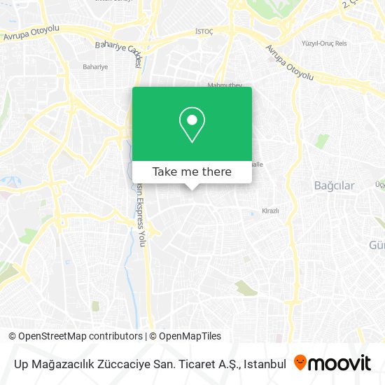 Up Mağazacılık Züccaciye San. Ticaret A.Ş. map