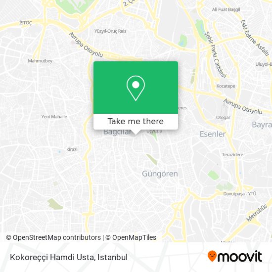 Kokoreççi Hamdi Usta map