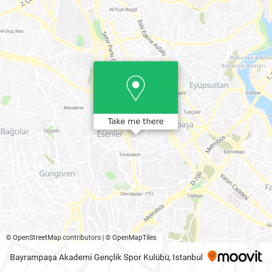 Bayrampaşa Akademi Gençlik Spor Kulübü map