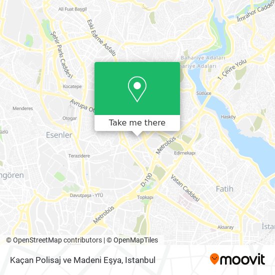 Kaçan Polisaj ve Madeni Eşya map