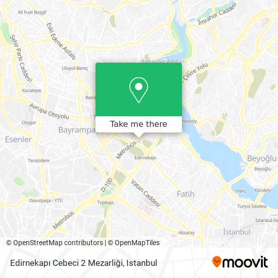 Edirnekapı Cebeci 2 Mezarliği map