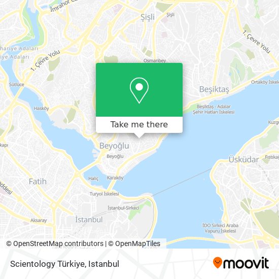 Scientology Türkiye map