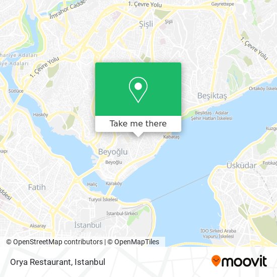 Orya Restaurant map