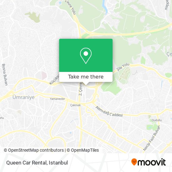 Queen Car Rental map