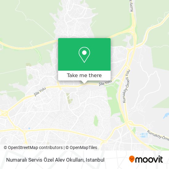 Numaralı Servis Özel Alev Okulları map