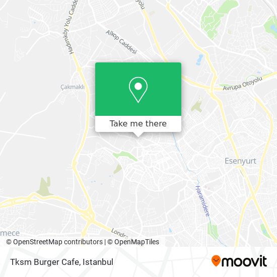 Tksm Burger Cafe map
