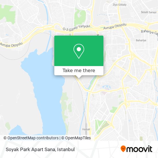 Soyak Park Apart Sana map