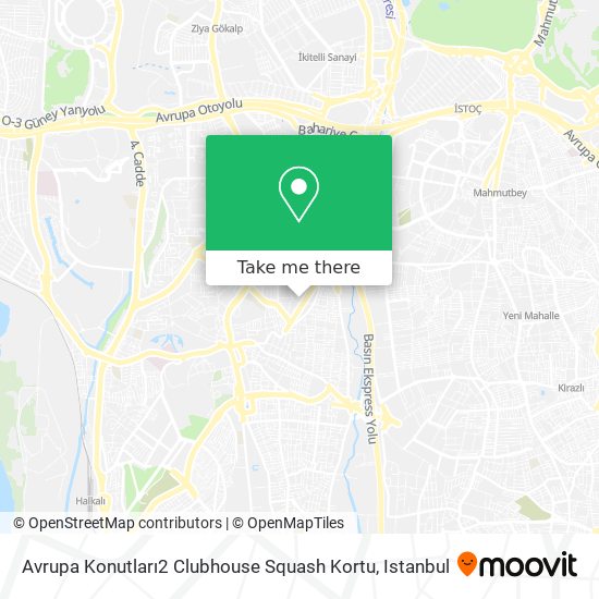 Avrupa Konutları2 Clubhouse Squash Kortu map