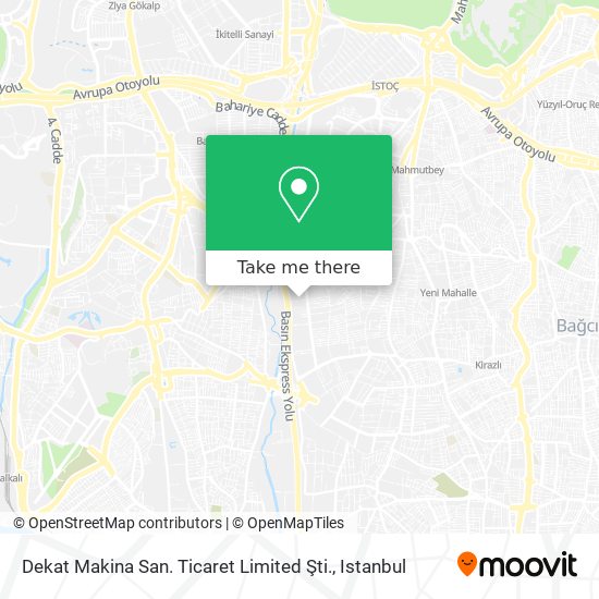 Dekat Makina San. Ticaret Limited Şti. map