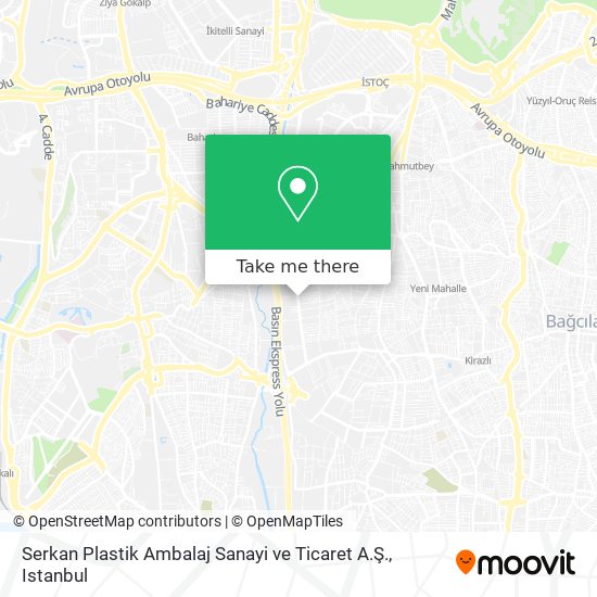 Serkan Plastik Ambalaj Sanayi ve Ticaret A.Ş. map