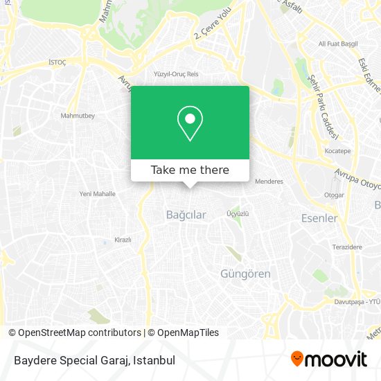 Baydere Special Garaj map