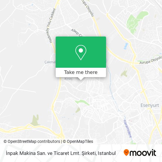 İnpak Makina San. ve Ticaret Lmt. Şirketi map