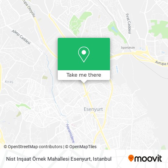 Nist Inşaat Örnek Mahallesi Esenyurt map