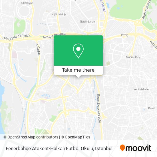 Fenerbahçe Atakent-Halkalı Futbol Okulu map