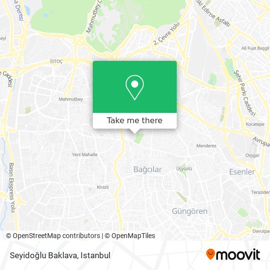 Seyidoğlu Baklava map