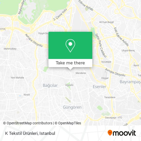 K Tekstil Ürünleri map