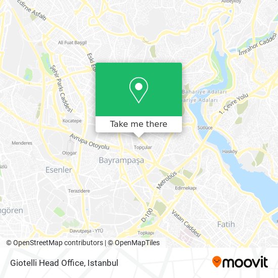 Giotelli Head Office map