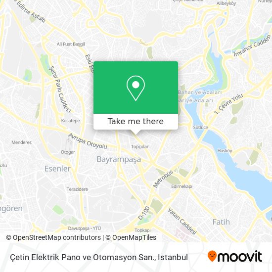 Çetin Elektrik Pano ve Otomasyon San. map