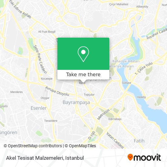 Akel Tesisat Malzemeleri map