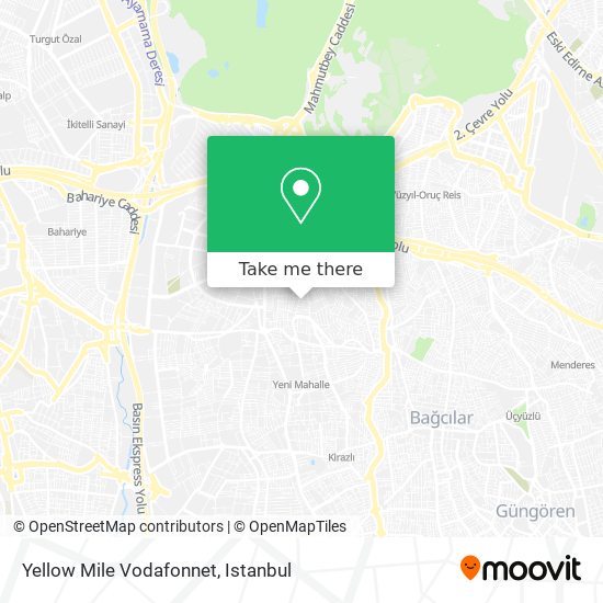 Yellow Mile Vodafonnet map