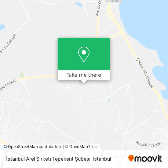 İstanbul Arel Şirketi Tepekent Şubesi map