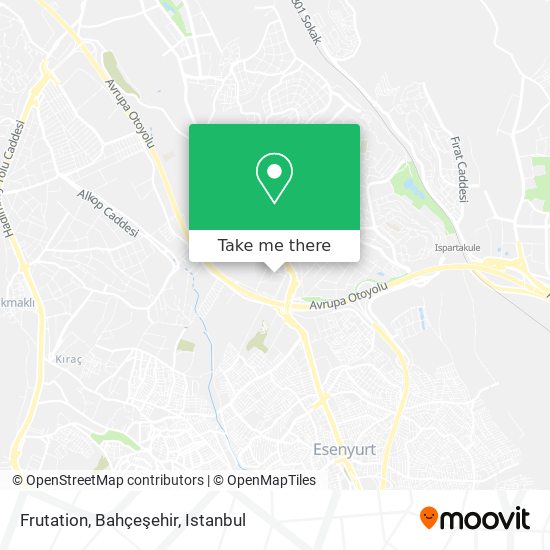 Frutation, Bahçeşehir map
