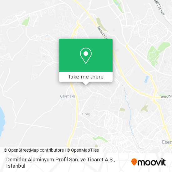 Demidor Alüminyum Profil San. ve Ticaret A.Ş. map