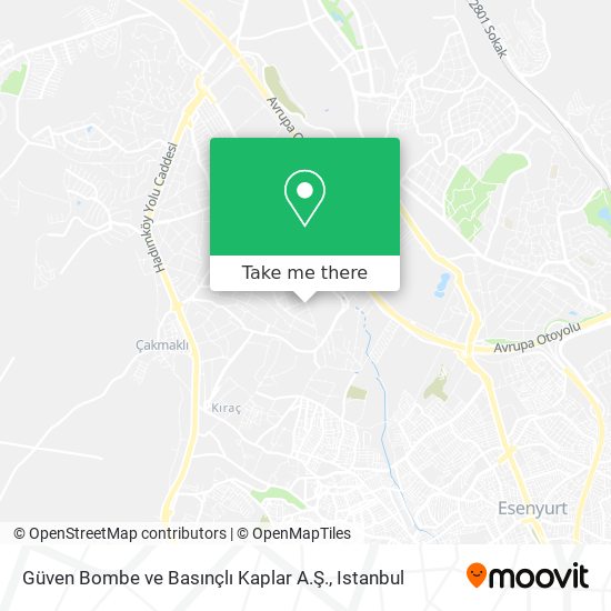 Güven Bombe ve Basınçlı Kaplar A.Ş. map