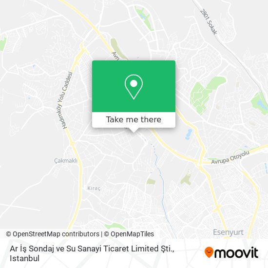 Ar İş Sondaj ve Su Sanayi Ticaret Limited Şti. map