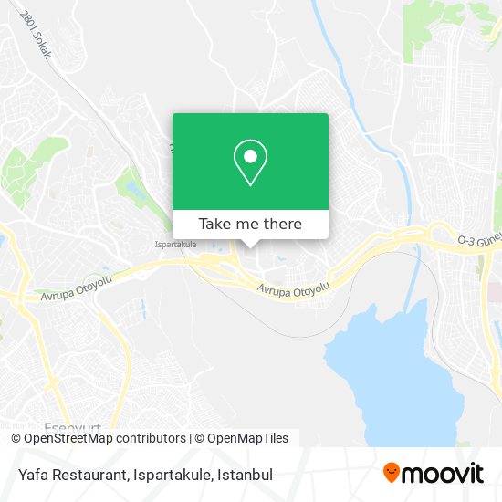 Yafa Restaurant, Ispartakule map