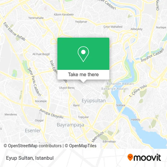 Eyup Sultan map