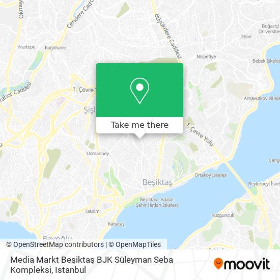 Media Markt Beşiktaş BJK Süleyman Seba Kompleksi map