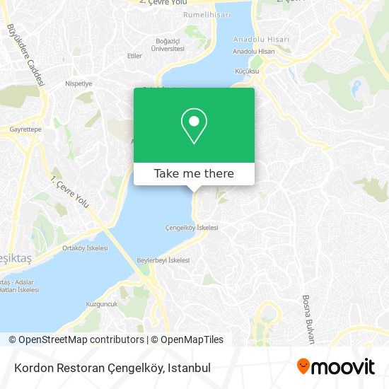 Kordon Restoran Çengelköy map