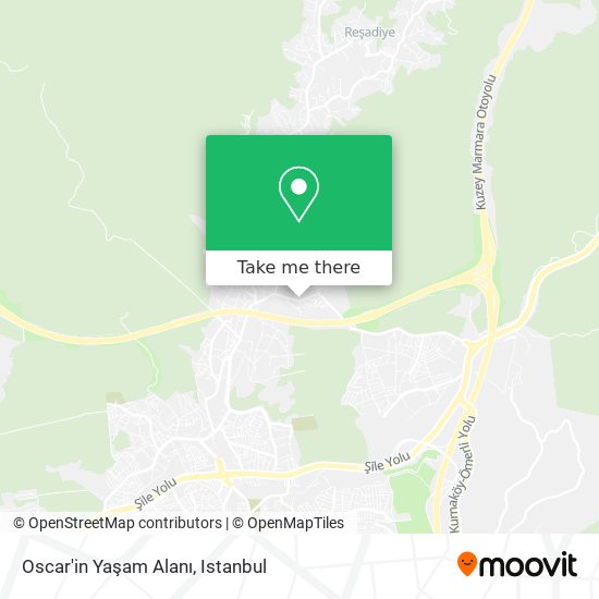 Oscar'in Yaşam Alanı map