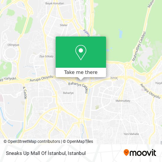 Sneaks Up Mall Of İstanbul map