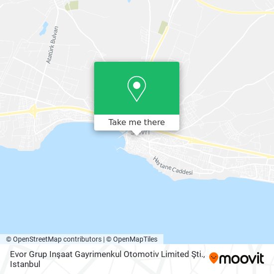 Evor Grup Inşaat Gayrimenkul Otomotiv Limited Şti. map