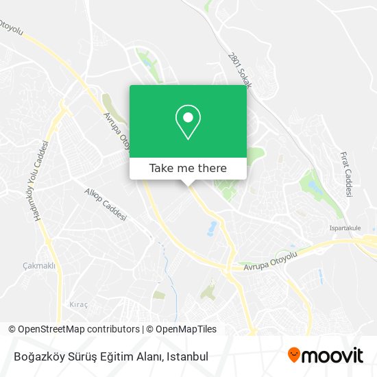 Boğazköy Sürüş Eğitim Alanı map