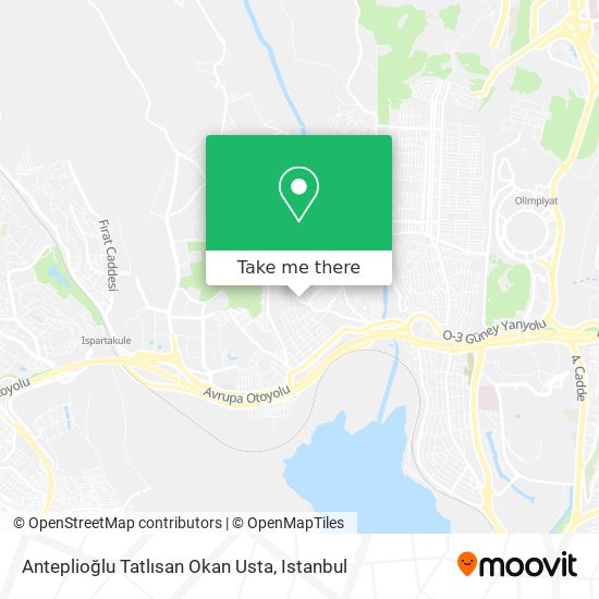 Anteplioğlu Tatlısan Okan Usta map