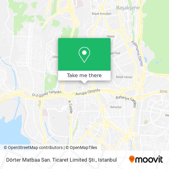 Dörter Matbaa San. Ticaret Limited Şti. map