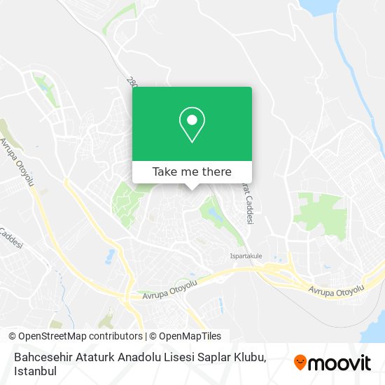 Bahcesehir Ataturk Anadolu Lisesi Saplar Klubu map