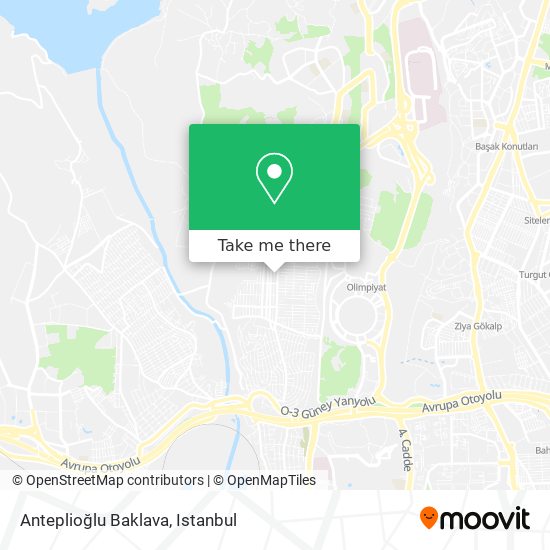 Anteplioğlu Baklava map