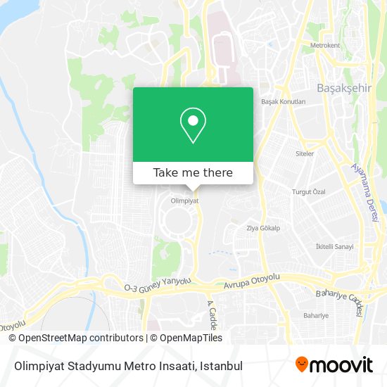 Olimpiyat Stadyumu Metro Insaati map