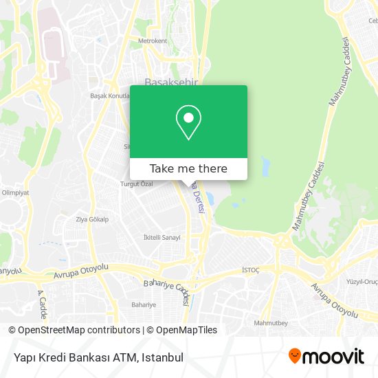 Yapı Kredi Bankası ATM map