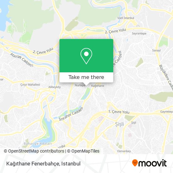 Kağıthane Fenerbahçe map
