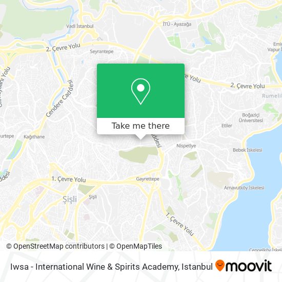 Iwsa - International Wine & Spirits Academy map