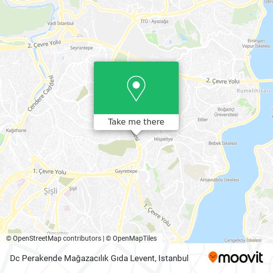 Dc Perakende Mağazacılık Gıda Levent map