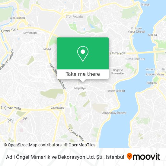 Adil Öngel Mimarlık ve Dekorasyon Ltd. Şti. map