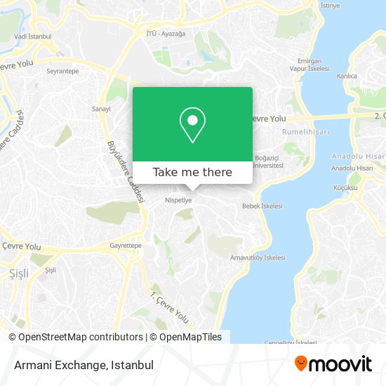 How to get to Armani Exchange in Beşiktaş by Bus, Metro or Cable Car?