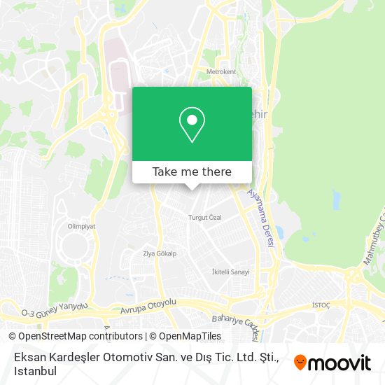 Eksan Kardeşler Otomotiv San. ve Dış Tic. Ltd. Şti. map